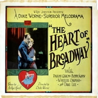 Srce Broadway-a s lijeve strane Robert AgPauline Garon Movie Poster Masterprint