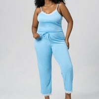 Funicet Ženska ljetna elastična tanka četvrtina tanka stila Casual Pajamas Loose veličine Hlače prevelike
