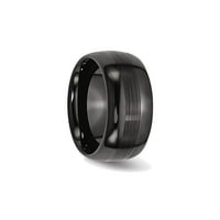 Dlijeto crno keramički četkica i polirani prsten za vjenčanje