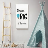 Neugodni stilovi Dream Big Mali CitOs Poster Dječje sobe Decro Decor Dream Big Platno Art Kids Motivacijski