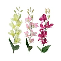 Farfi umjetna lažna orhideja za cvijeće za cvijeće Kućni ured za vjenčani zabava ukras
