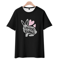 FNNYKO Unise majica Uskršnja zečja jaja Pismo Ispiši Regularni fit casual kratkih rukava O-izrez Street