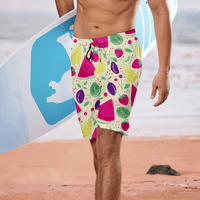 Plaže kratke hlače Havajski kratke hlače za muškarce sa džepovima, plažom za muškarce Ljeto Flowy Hotsas