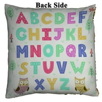 Smiješna šumska abeceda Reverzibilna sirena Sequin jastuk jastuk Kućni dekor jastuk