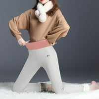 CLlios Winter Warm Gambers Women elastične toplotne hlače od termalne pantalone runo obložene debelim
