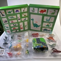 Sarzi Božićna odbrojavanje slijepa kutija, Advent Calendar DIY dinosaur igračka postavljena dinosaur Bisela kutija, dječji božićni poklon, stil 1