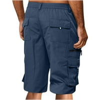 Muške kratke hlače Elastični pojas za pojas muškarci Ležerne prilike sa čvrstim koljena, pantalone sa