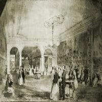 Bradyjeva galerija Daguerher 1854. New Yorkers Converse i pogledajte dagerotipe prikazane na zidovima.
