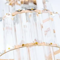 TutunAumb Mini luster Kristalno plafon Polupansion Mount stropna rasvjeta učvršćena moderna kristalna stropna svjetiljka jesenja prodaja-zlato