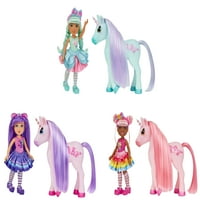 Dream Bella Candy Little Unicorn - Sea Staklo, Teamon Slatkiši Teared TEAL Mini jednorog konj + CANDY-MREŽI