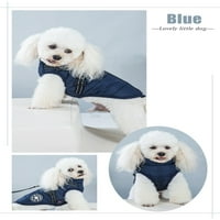 Merbary pas zimski kaput, reflektirajuća jakna za hladno vrijeme, reverzibilni kaput za pse, topli pamuk