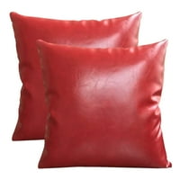 Jastuci za bacanje kože kože navlake za jastuk bacaju jastučnicu kauč na kauč kućni dekor pune boje