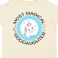 Inktastična najprikladnija božja - slatka jednorog značka poklon majica Toddler Girl Majica