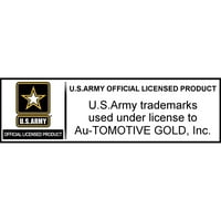 S. Vojska laserskih logotipa sa nehrđajućom čelik