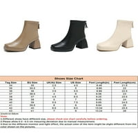 Ritualay Ženske čizme Chunky Heel Ankete Boots Dress Boot blok potpetica Modne zimske cipele Dame Žene Ležerne prilike Crne 7.5