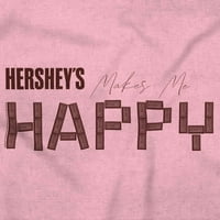 Čokolada me čini sretnim Hersheyovim majicama dugih rukava muškaraca žena Brisco brendovi 2x