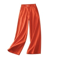 Gacuw posteljine za žene Ležerne prilike ljetne hlače plus veličina opuštene fit duge hlače Lounge pantalone