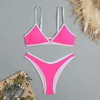 Ženski bikini kupališta V-ožičeni kostima za kupanje visoke noge, kupaći kostimi za kupanje sa dno trianglo