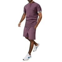 Muški kratki setovi odijeva Dvije ljetne trakcijske set kratkih rukava kratkih rukava i kratke hlače