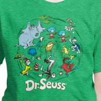 Dr. Seuss Book Likovi - Grafička majica kratkih rukava i mladih