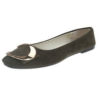 Woobling Žene Ležerne cipele na stanu Square Ploče cipele Womenske pumpe Comfort Comfort Classic Olive
