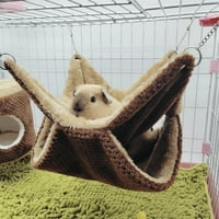 ✪ PET HAMSTER HAMSTER HAMMOCK Dvoslojni zamorci kavezi plišani zimski toplo viseći gnijezdo za spavanje