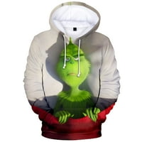Grinch Hoodie Plus size Par Hoodie Movie Kako se Grinch ukrao božićna dukserija 3D ispisani uništeni