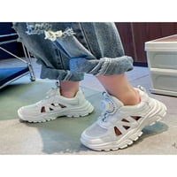 Dječja sportska sandala Platforma ljetne sandalne mrežice Tenisice Neklizne atletske cipele Unise trčanje cipela Prozračna udobnost Bijela 1,5Y