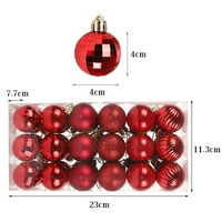 Kiskick neraskidivo božićno stablo set kuglice za kuglice elektroplativ višeskrilični sloj, plastični