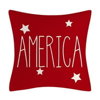 Pgeraug Holster ukrasi jastučića 17.7x Dnevna dekoracija Amerika zastava i pruge Patriotski bacanje