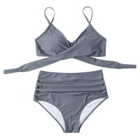 FVWitlyh bikini setovi za žene plivajuće kratke hlače Žene žene kupaći kostim kupaći bikini Push Print