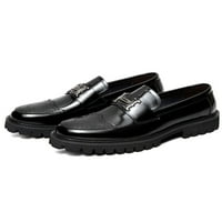 Zodanni muškarci Oxfords Slip na haljini cipele CAP TOE kožne cipele muške naliteri Poslovni modni Formalni crni 11