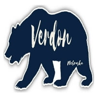 Verdon Nebraska suvenir 3x frižider magnetni medvjed dizajn