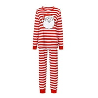 SHLDYBC Božićna porodica Pajamas Podudarni setovi, božićna mama tiskana bluza + hlače Porodica koja odgovara pidžami, božićne pidžame za odrasle i djecu Holiday Xmas Sleep Set