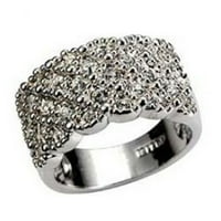 Iaksohdu luksuzne dame rhinestone umetnuli prsten za prste vjenčani poklon za nakit