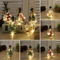 Leke božićni ukrasi žarulja sa LED-om Xmas Tree Viseći privjesak za ukrase