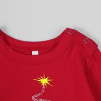 Modna traka Print Crvena kućna odjeća Božić Božić Porodica Podudaranje Pajamas Set Odjeća
