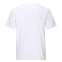 Grafičke majice Zodggu Harajuku za žene Ljetni modni okrugli majice sa otvorenim modom Ležerne prilike opuštene teeserije Trendi kratkih rukava Žene Vintage Love Print bluza bijela 8