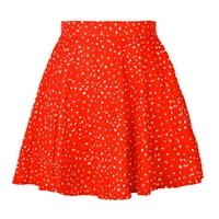 Ženske haljine plus veličine čišćenje žena modna cvjetna visoka struka mini suknja šifon patentni zatvarač
