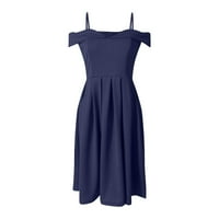 Dress Soled Color High Squik Ženski jednostavan izvrsni dizajn Trudničke haljine za žene haljine Ležerne ljeto