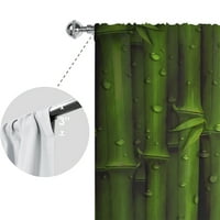 Paille drapes šipka džep za kratke ploče TOPPER bambusove zavjese Moderni prozor Curring Decor poluista Valance Style-B W: 35 H: 59