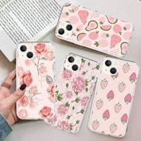 Pink Strawberry Phonecase za iPhone PRO MA MA Mini XS MA XR 6S Plus SE 5C za Samsung Note Napomena Ultra