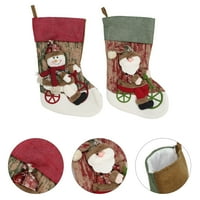 Božićna čarapa Santa Snowman Sock torbice za poklon bombonske torbe za vješanje