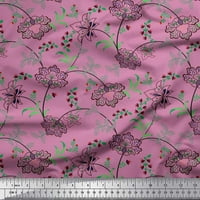 Soimoi Rayon Crepe tkanina odlazi i cvjetna umjetnička ispis tkanina od dvorišta široko
