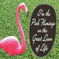 Im Pink Flamingo na Veliki travnjačkog života Humor Flamingo Print plaže Tema kupaonica Dekor divljih