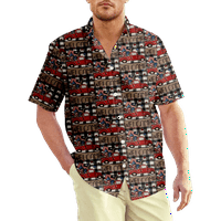4. jula muška havajska majica USA Nacionalna zastava grafički otisak majica ovratnik 3D print vanjski ulica kratki rukav od tiskane odjeće odjeća za vintage Casual