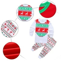 Dječački odijelo dječaci pidžama za dječje djevojke dječake Božić Santa Claus Xmas pidžama pamuk pamuk PJs Toddler Sleep odjeća