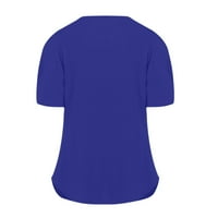 Ležerne prilike Criss Cross fors za žene Solid Color Loathing Tops Bluzes kratki rukav V Vrući partne