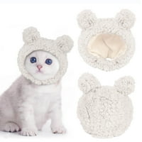 Clearsance Mačke za kućne ljubimce kostim šešir, slatka Cubby Oblik ugodne mačke za glavu ukrasna kapa
