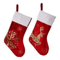 Božićni bez lica za lutke crtani trodimenzionalni stari čovjek poklon čarape poklon torba ukras prozora